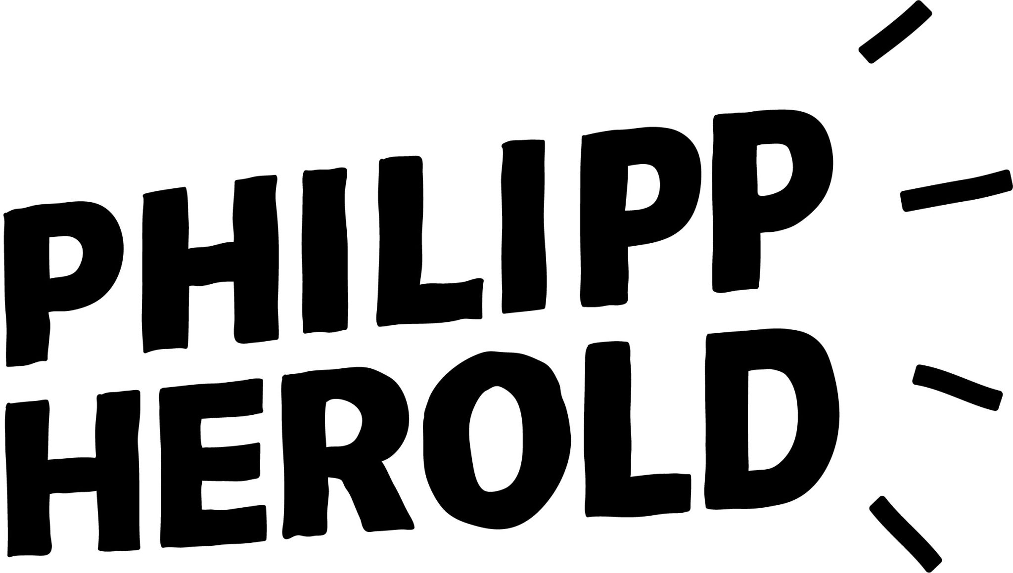 Schwarze Schrift auf weißen Hintergrund "Philipp Herold"